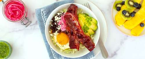 Mexican-Style Breakfast Bowls with Beef Bacon Recipe