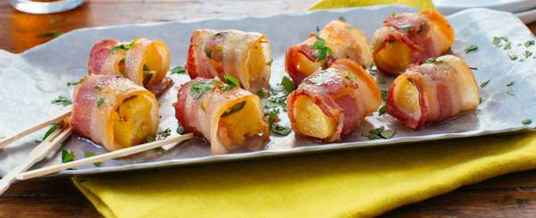 Bacon Wrapped Pineapple