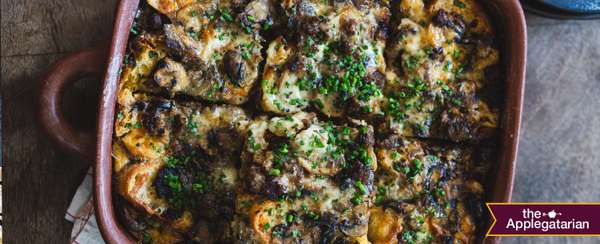 Sausage Mushroom Strata 1500x609