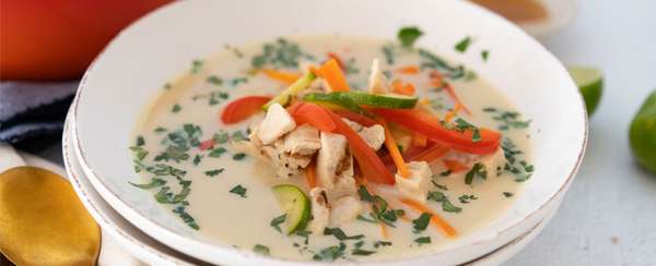 Thai Style Chicken And Rice Soup