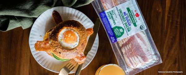 Egg In A Hole Bacon And Avocado Sandwich