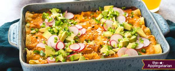 Breakfast Enchiladas With Applegate Turkey Sausage