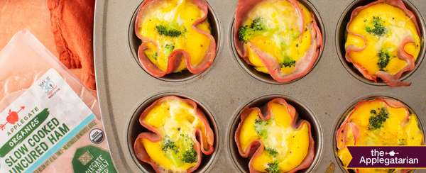  Ham And Egg Cups With Applegate Slow Cooked Ham