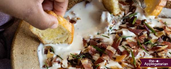 Whipped Goat Cheese  with Bacon and Dates  Recipe