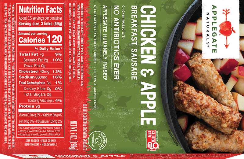 Products - Breakfast Sausage - Natural Chicken and Apple Breakfast ...