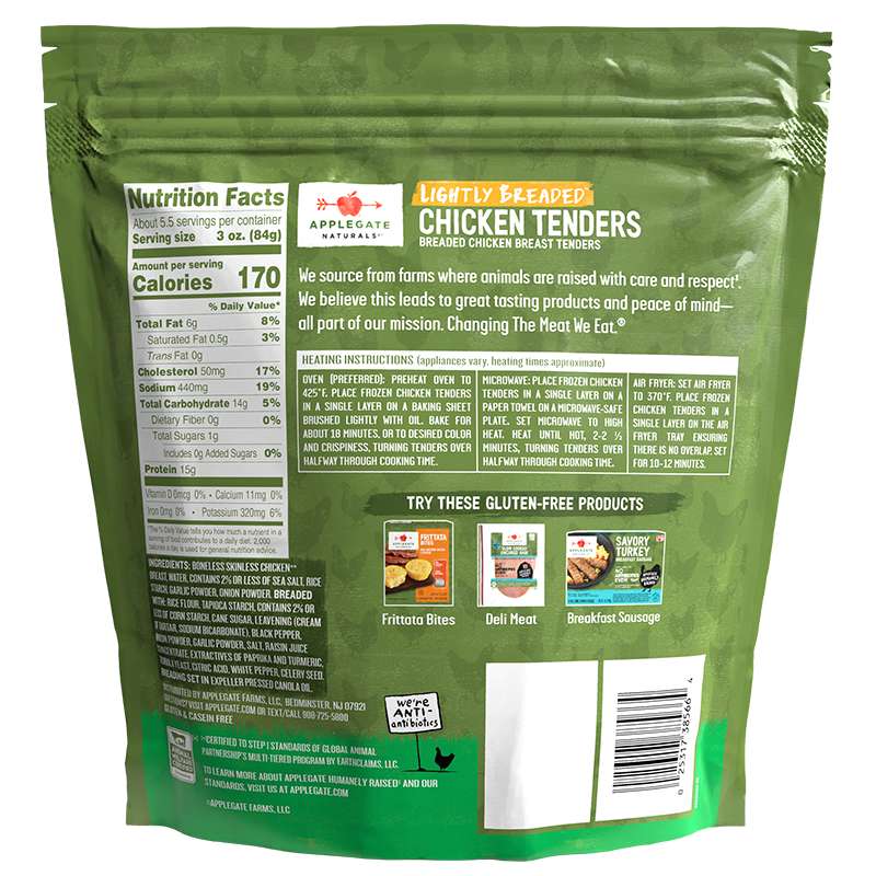 Products - Breaded Chicken - Applegate Naturals® Lightly Breaded ...